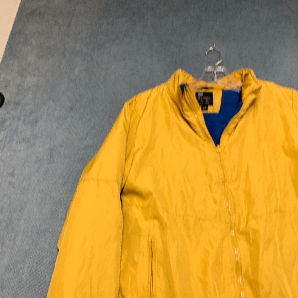 All in Motion Reversible Jacket Boy XL Yellow Water Resistant Mock Neck Full Zip - Picture 3 of 15